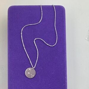 💛 Sterling Silver Constellation Disc Necklace | Minimalist Layering Jewelry